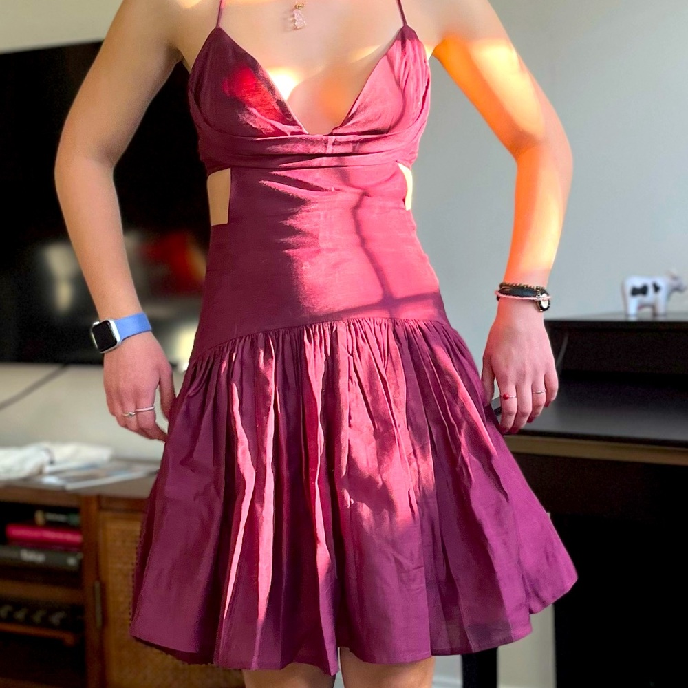 Cocktail/Homecoming dress (dark red)